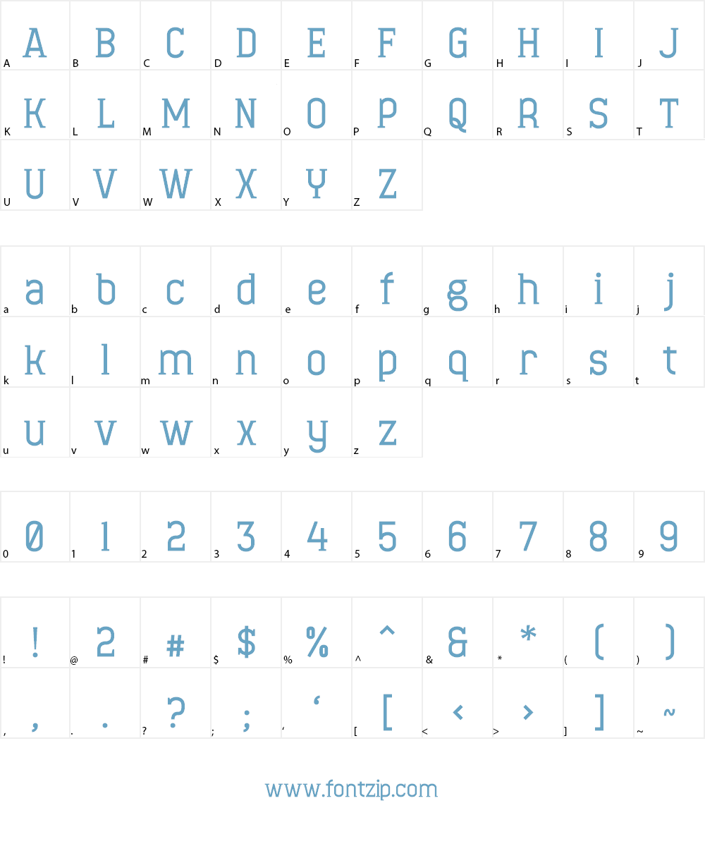 Minaeff Ect Font Character
